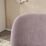 Modern Low Back Accent Upholstered Armless Living Room Chairs, Round Feet