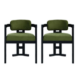 Stylish Indoor Upholstered Wood Dining Chair (Set of 2)