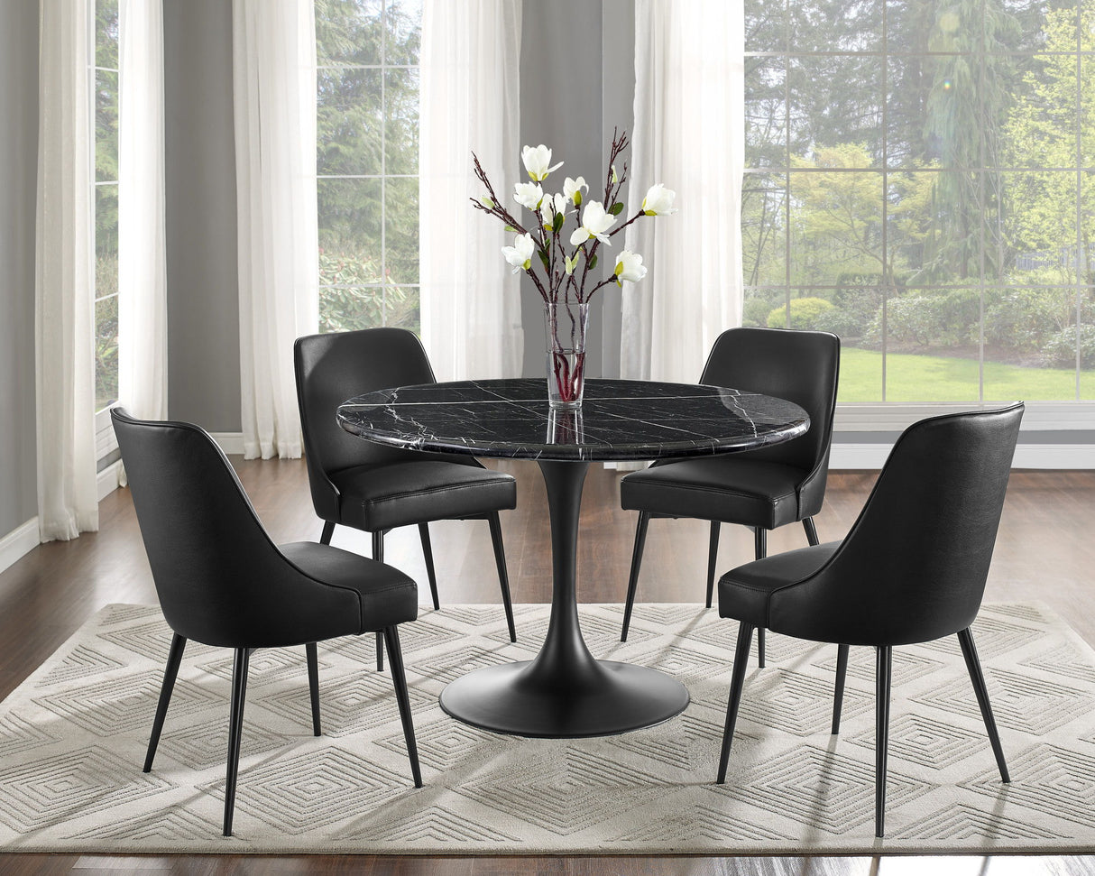 Colfax - Dining Set With Black Table