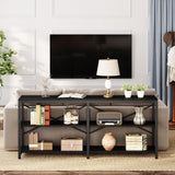 Console Table With X Back Design, Extra Long Storage