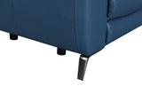 Sansa - Dual Power Reclining Loveseat With Console - Blue