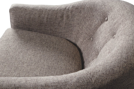 Upshur - Swivel Glider Accent Chair - Taupe