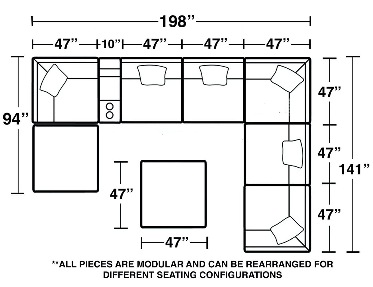 Posh - Sectional Set