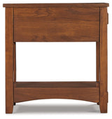 Breegin - Brown - Chair Side End Table - 1 Drawer