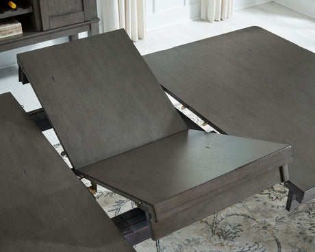 Hallanden - Rectangular Dining Room Butterfly Extension Table - Gray