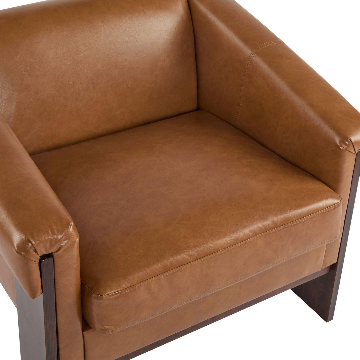 Sierra - Vintage Modern Accent Chair With Deep Cushions And Wide Armrests