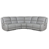 Alexandria - Leather Power Sectional