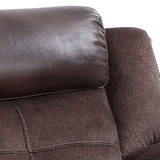 Pueblo - Manual Recliner Sofa - Dark Brown