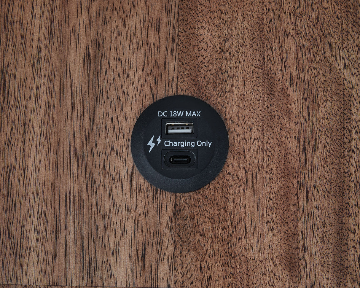 Wildenauer - Brown / Black - Chair Side End Table