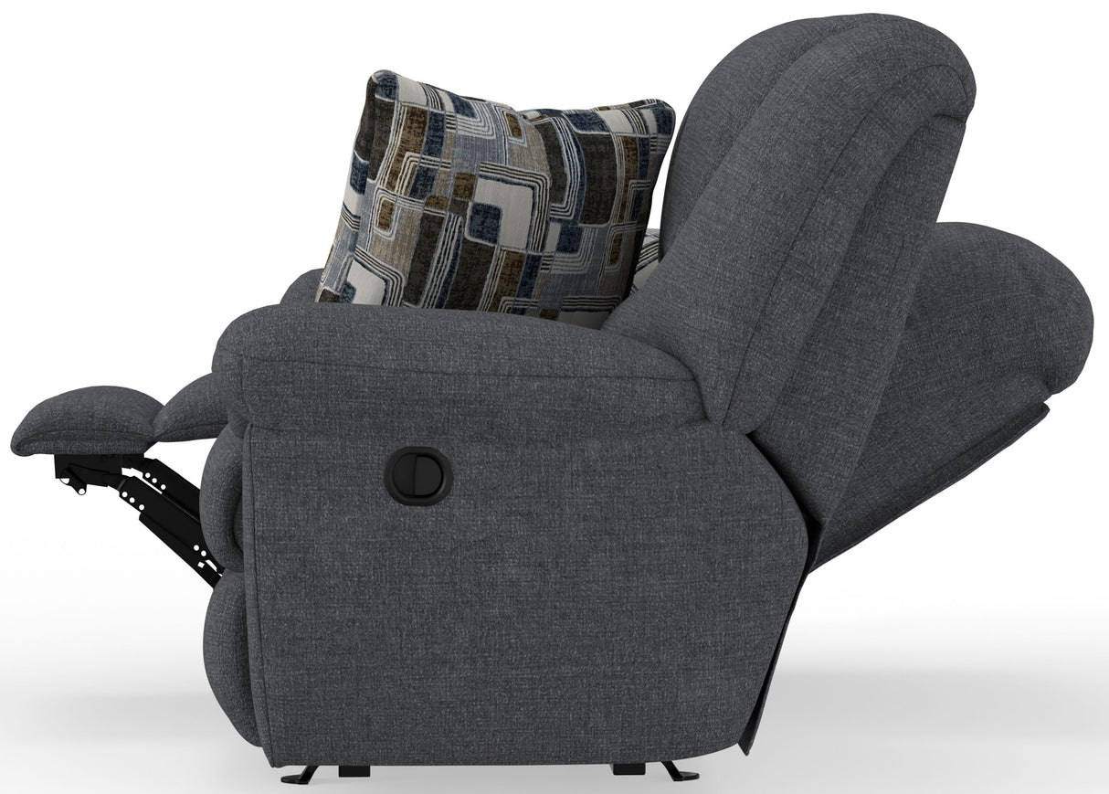 Trifecta - Dual Rocking Reclining Loveseat - Smoke