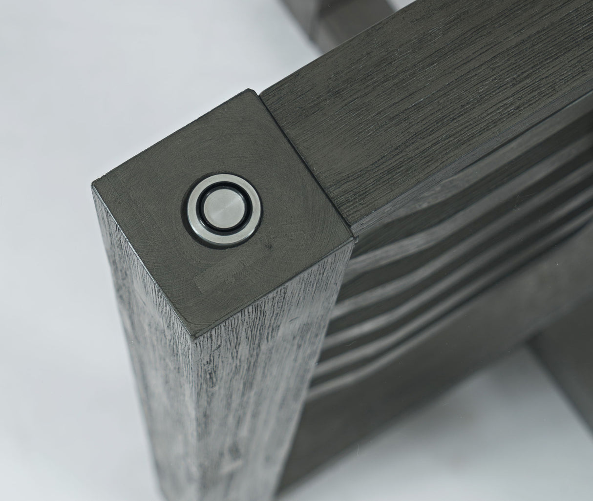 Altamonte - Glass Table - Brushed Gray