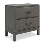 Mazing - Two Drawer Night Stand - Gray
