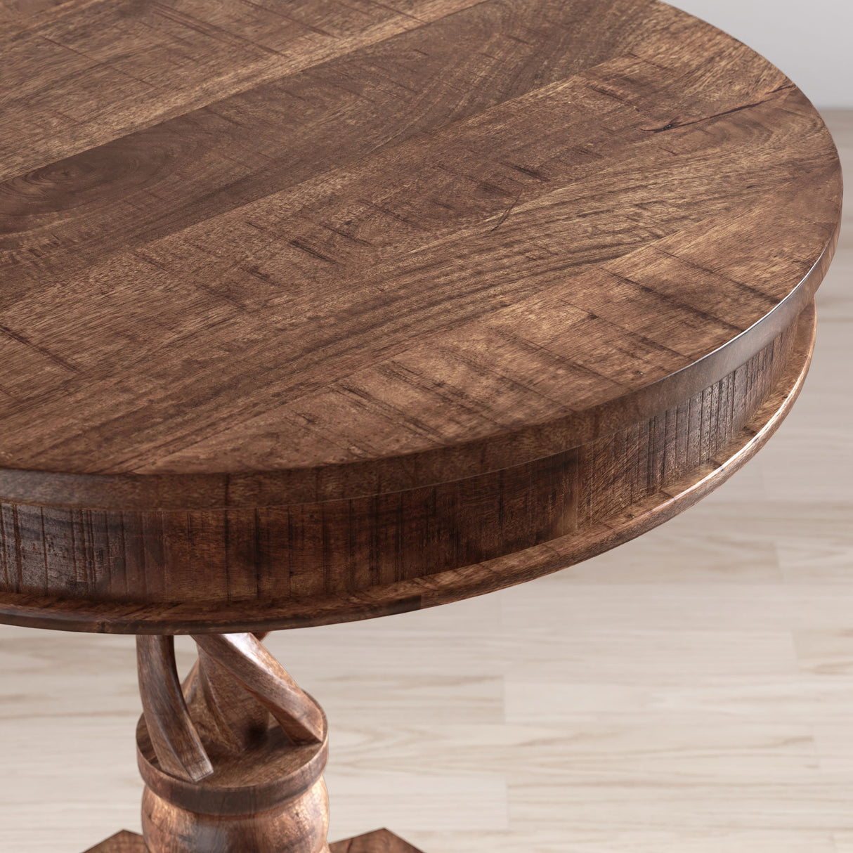 Global Archive - Gwen Pedestal Table - Brown