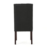 Sophisticated Tufted Dining Chair With High Back Design