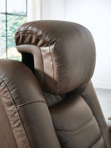 High Impact - Power Reclining Sofa / Adj Headrest - Tobacco