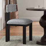 Modern Upholstered Armless Dining Chairs With Metal Legs