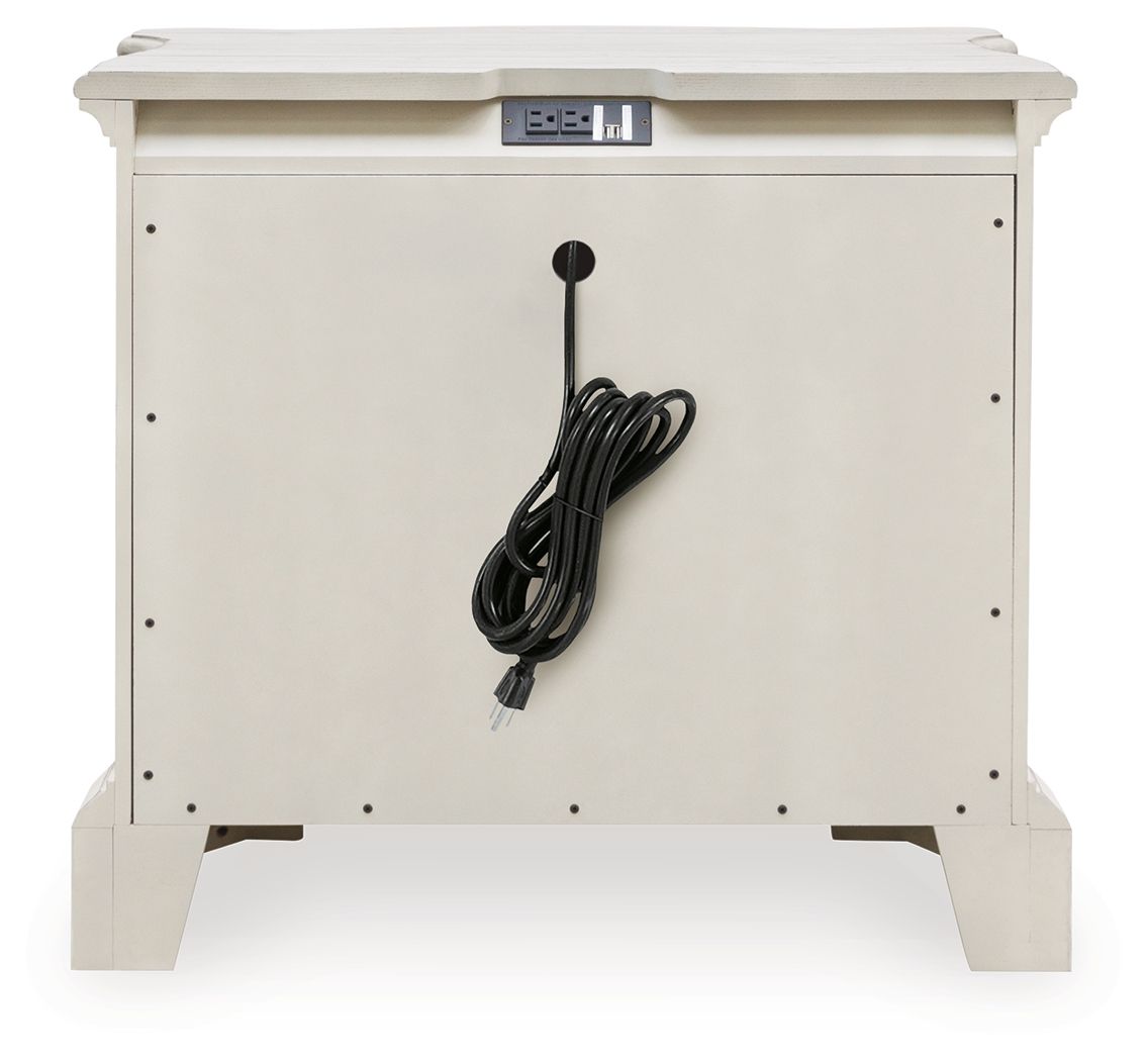 Arlendyne - Three Drawer Night Stand - Antique White