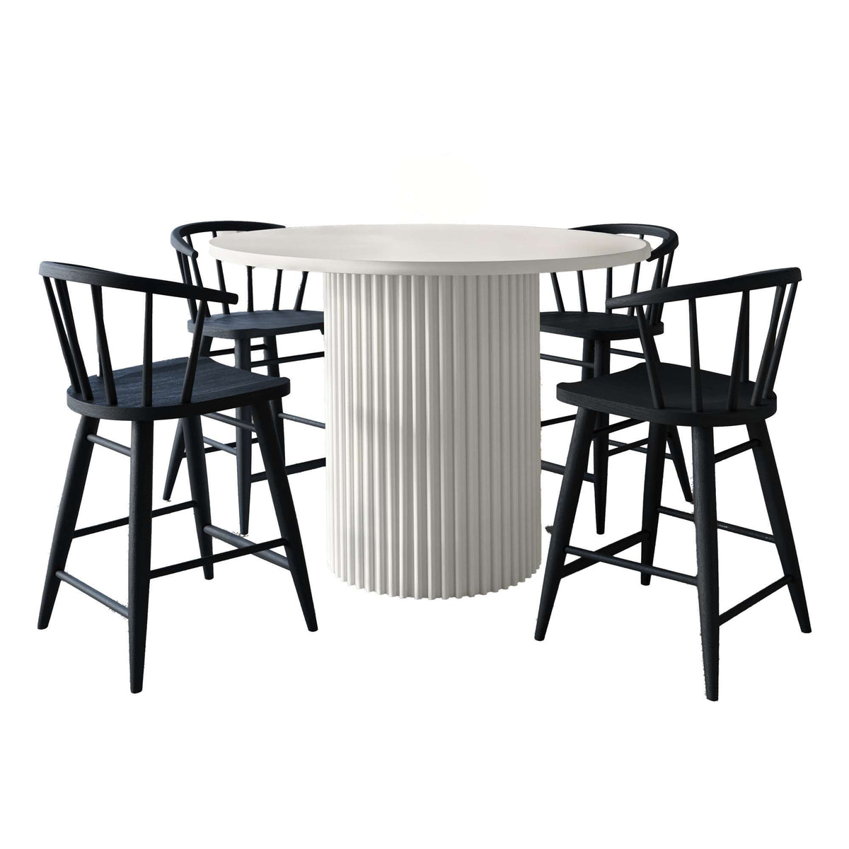 Auden - 5 Piece Counter Height Dining Set - Black
