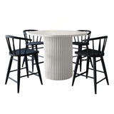 Auden - 5 Piece Counter Height Dining Set - Black