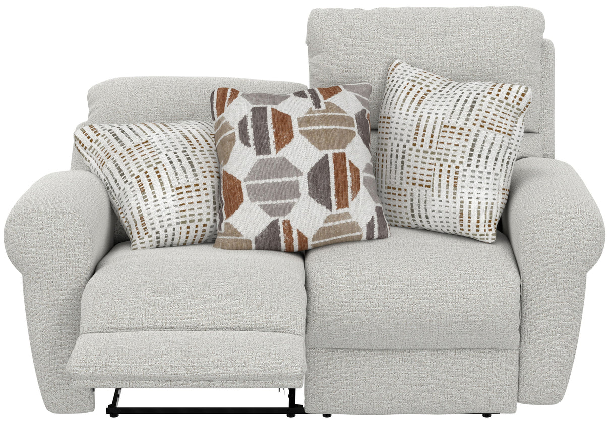 Kellen - Lay Flat Reclining Loveseat - Ecru