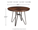 Centiar - Round Dining Room Table - Brown