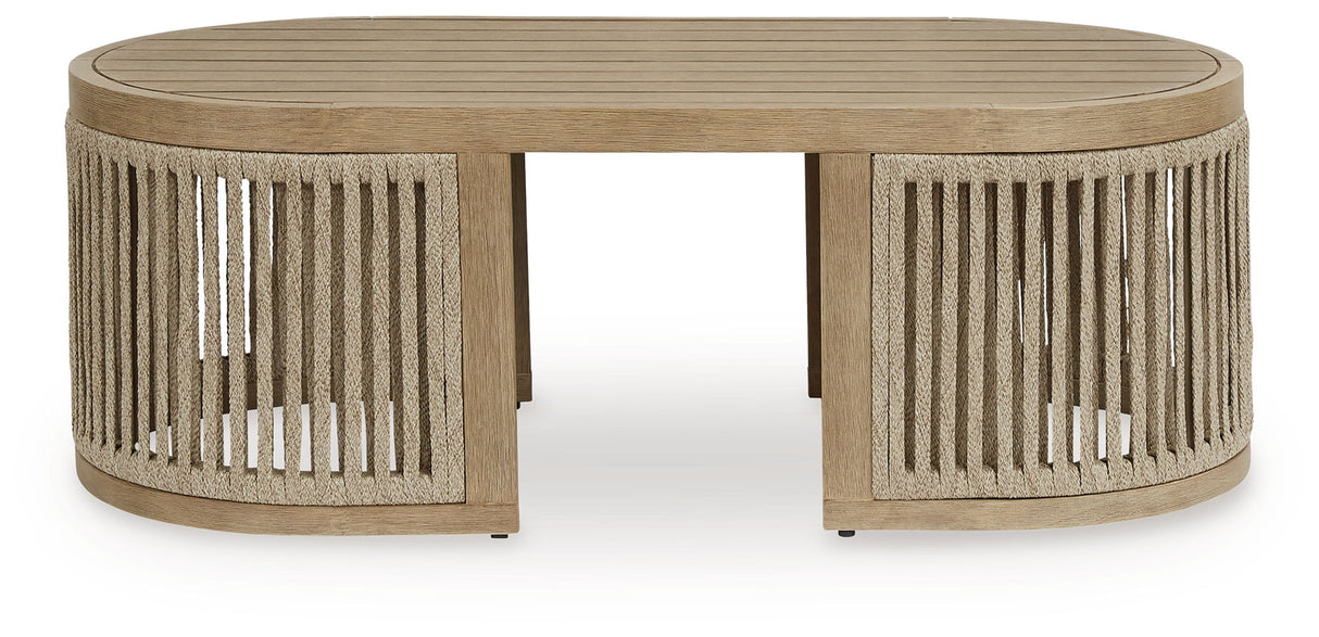 Serena Shores - Beige - Rectangular Cocktail Table
