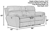 Atlas - Reclining Console Loveseat With Storage - Charcoal