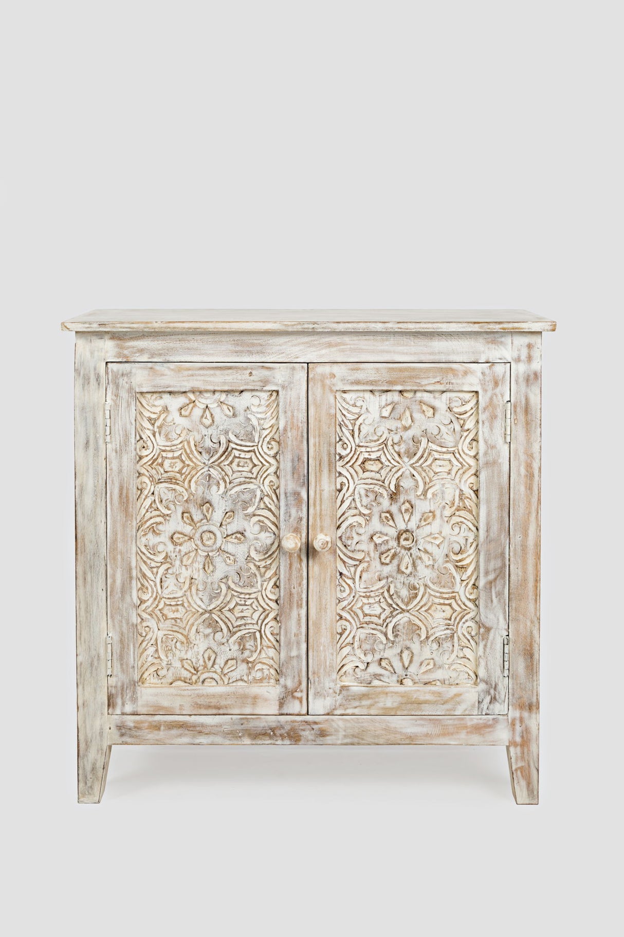 Global Archive - Chloe Accent Chest - Weathered White - Distressed White