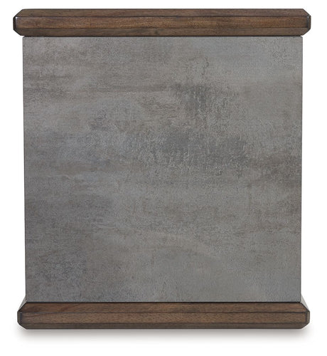 Kallenny - Brown / Gray - Rectangular End Table