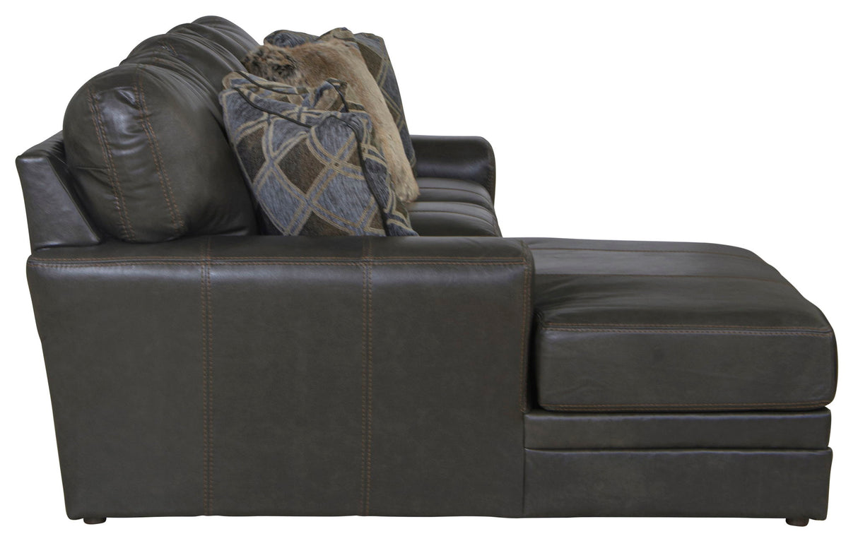 Denali - Italian Leather Match Sectional