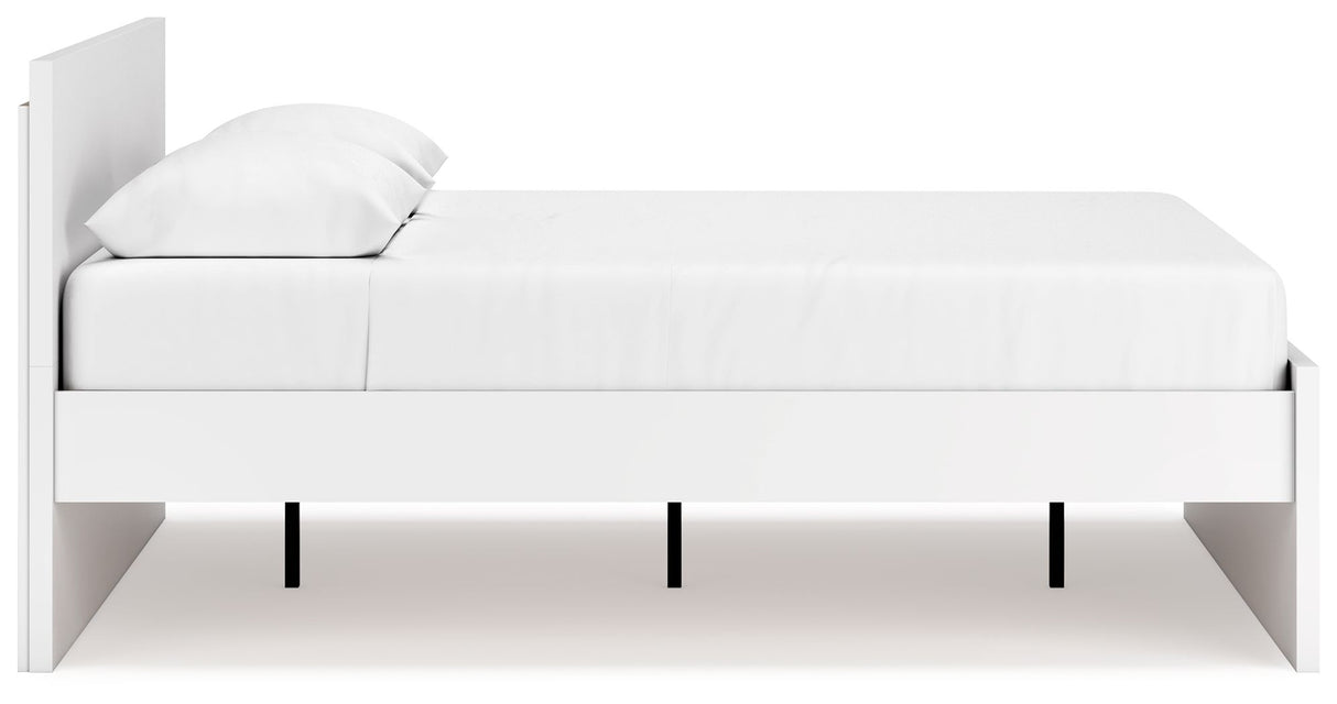 Onita - White - Queen Panel Platform Bed