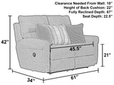 Westport - Power Lay Flat Reclining Loveseat