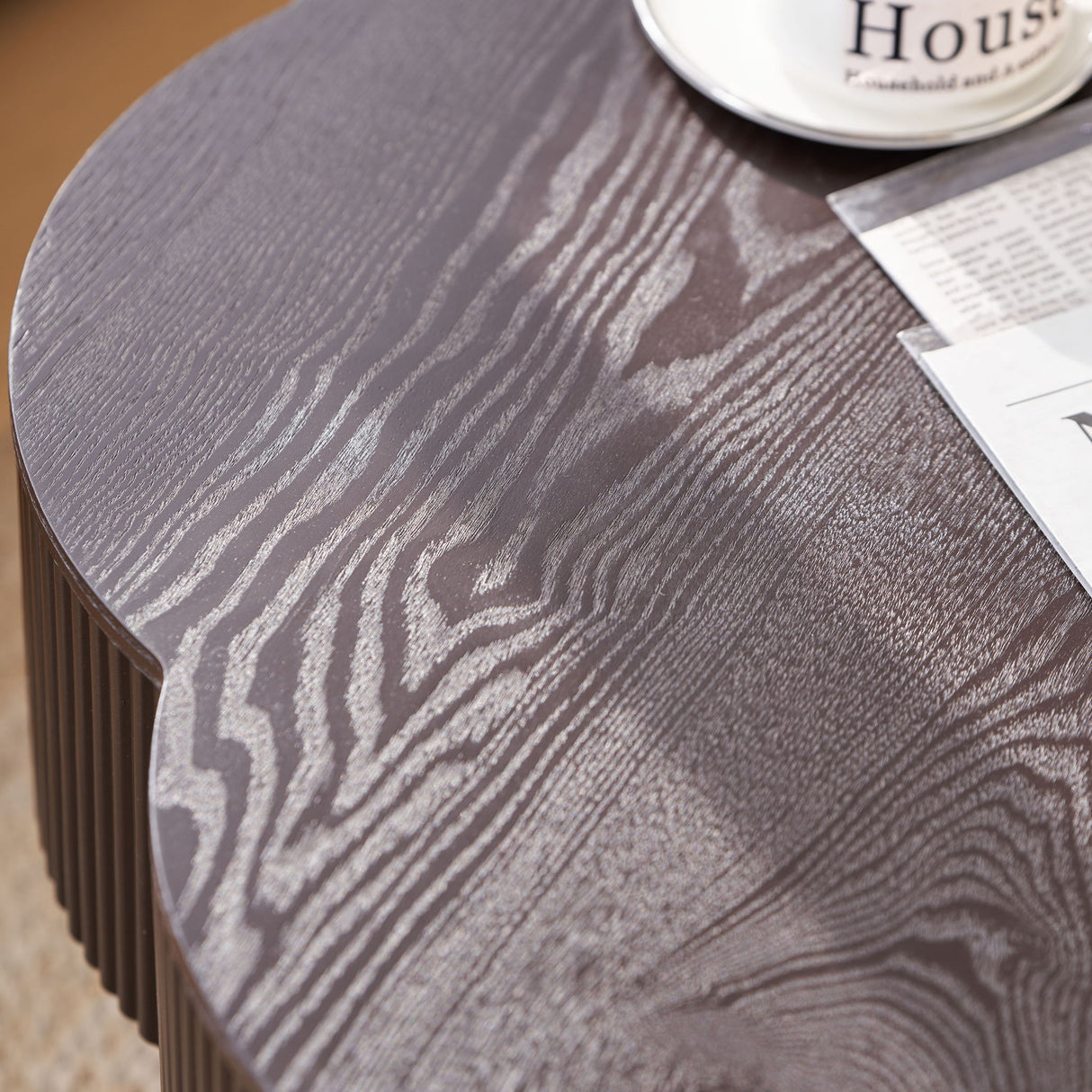 Modern Plum Blossom Shaped Coffee Table With Storage