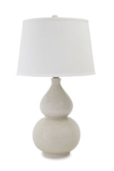 Saffi - Ceramic Table Lamp  - Cream