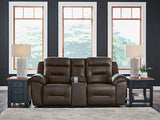 Heritage DBL Rec Loveseat w/Console Leather