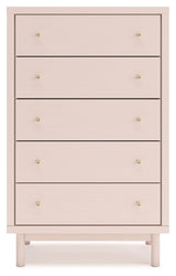 Wistenpine - Blush - Five Drawer Chest