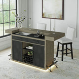 Jemma - Swivel Bar Stool - Dark Espresso