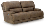 Beckley Place - Earth - 2 Seat Power Reclining Sofa With Adjustable Headrest