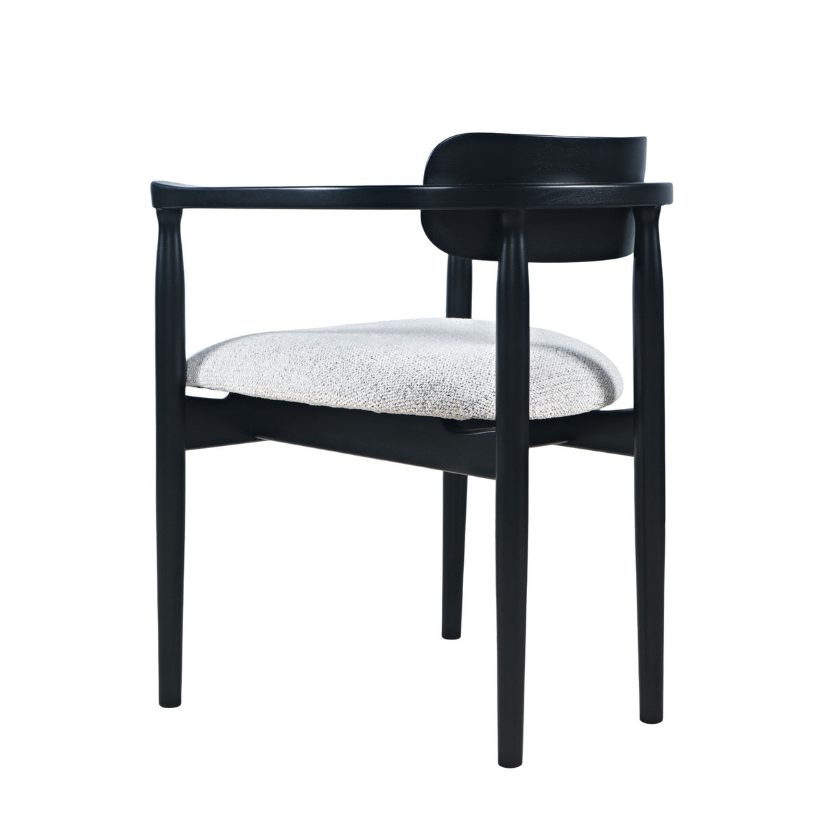 Linden - Upholstered Arm Chair (Set of 2) - Black / White