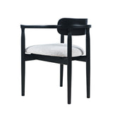 Linden - Upholstered Arm Chair (Set of 2) - Black / White