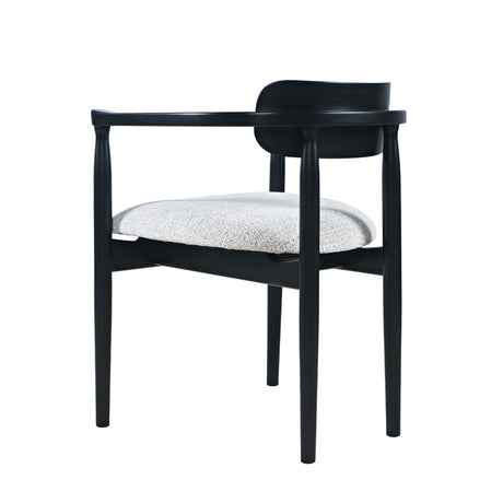 Linden - Upholstered Arm Chair (Set of 2) - Black / White