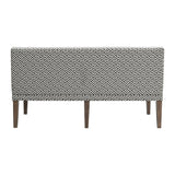Gramercy - Upholstered Dining Settee - Dark Brown