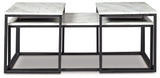Donnesta - Occasional Table Set (Set of 3) - Gray / Black