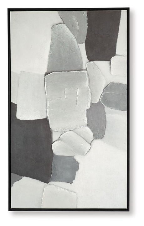 Adilson - White / Gray / Black - Wall Art