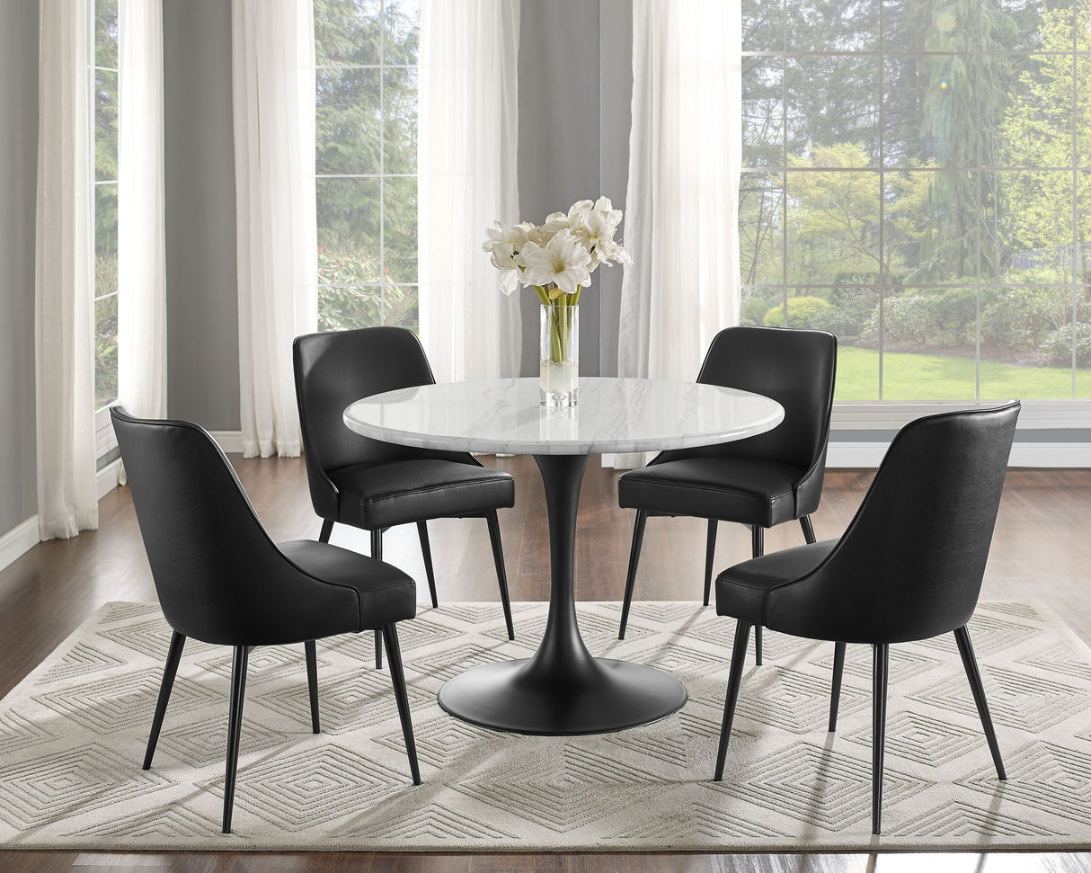 Colfax - Dining Set With White Top Table