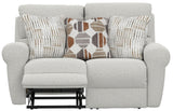 Kellen - Lay Flat Reclining Loveseat - Ecru