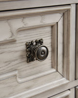 Bruchandi - Antique White - Three Drawer Night Stand