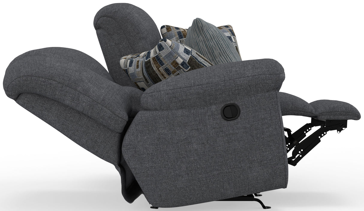 Trifecta - Dual Rocking Reclining Loveseat - Smoke