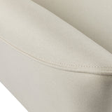 Upholstered Push Recliner Chair With Rubber Wood Legs For Living Room