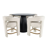 Gwen - 5 Piece Counter Dining Set - Black Table